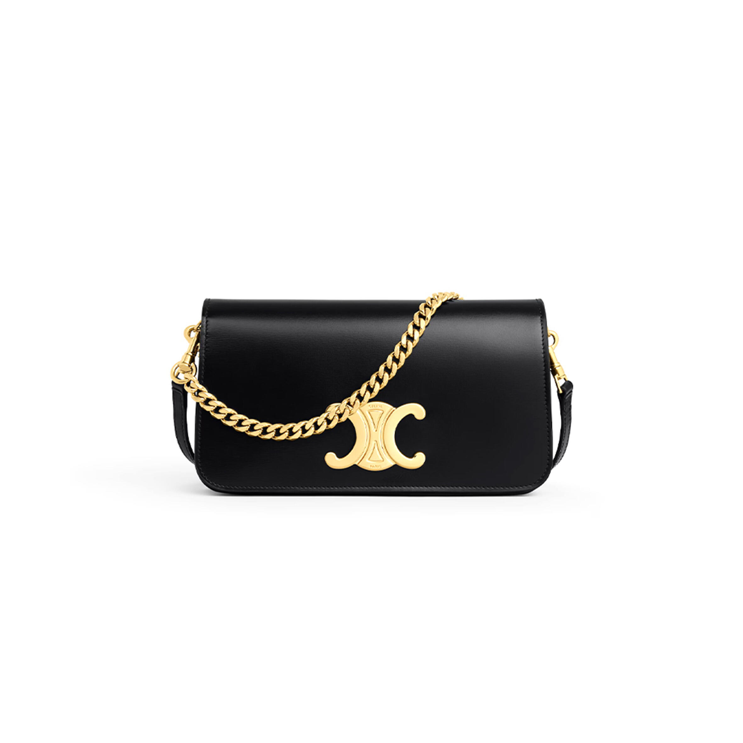 CELINE MULTIPOCHETTE IN SHINY CALFSKIN 10L973GCH.38NO (20.5*11*4cm)